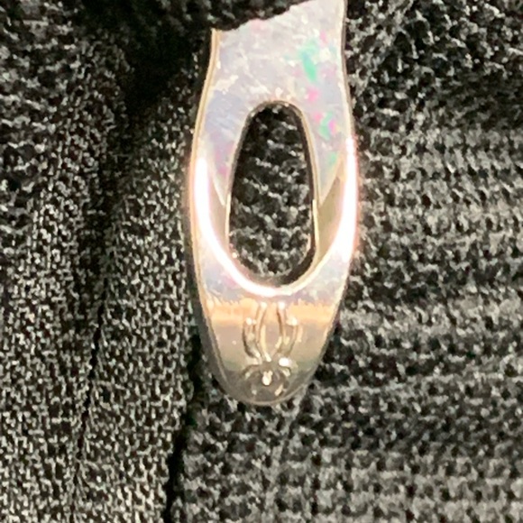 Spyder Womens Size Medium Solid Black Full Zip Knit Hoodie Sweater SPFFDO15-001 - Picture 4 of 6